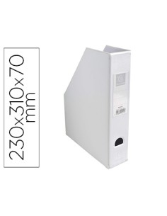 Revistero exacompta pvc lomo 70 mm color blanco 230x310x70 mm