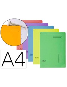 Carpeta dossier unero cartulina exacompta din a4 290 gr paquete de 5 unidades colores surtidos