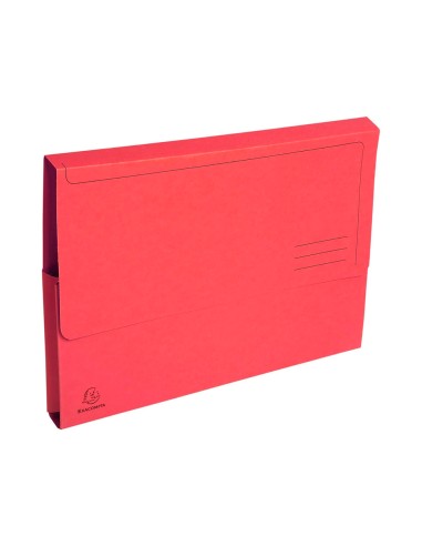 Subcarpeta cartulina con bolsa exacompta din a4 rojo 290 gr