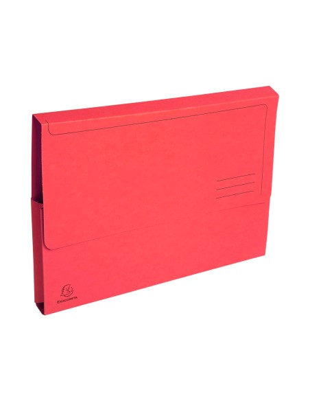 Subcarpeta cartulina con bolsa exacompta din a4 rojo 290 gr