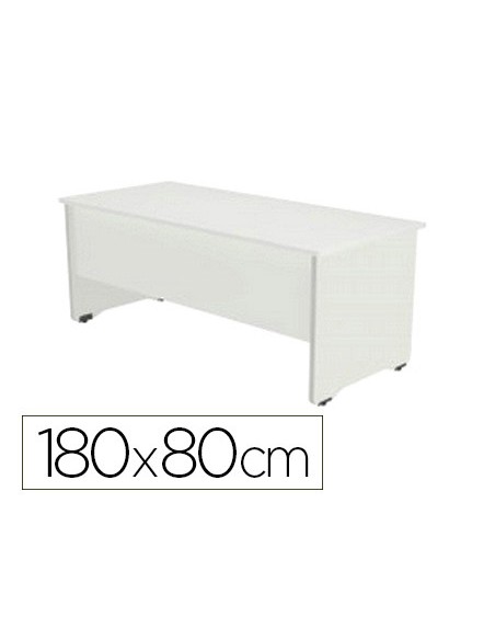 Mesa oficina rocada serie work 180x80 cm acabado aw04 blanco blanco Mesa oficina rocada serie work 180x80 cm acabado aw04 blanco blanco