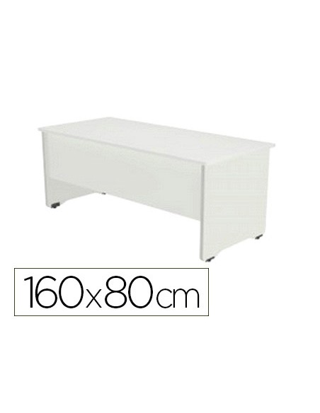 Mesa oficina rocada serie work 160x80 cm acabado aw04 blanco blanco Mesa oficina rocada serie work 160x80 cm acabado aw04 blanco blanco