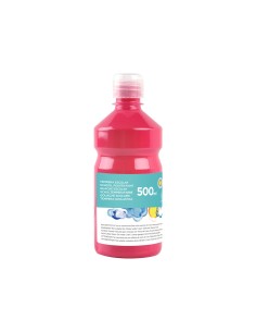 Tempera liquida liderpapel escolar 500 ml fucsia