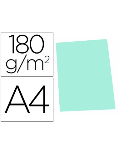 Subcarpeta cartulina gio din a4 verde pastel 180 g m2