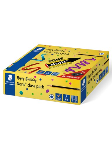 Lapices de grafito staedtler noris n2 hb class pack de 144 unidades