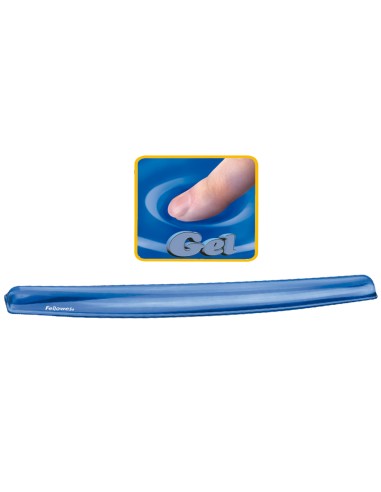 Reposamunecas de gel fellowes para teclado color azul 26x48x57 cm