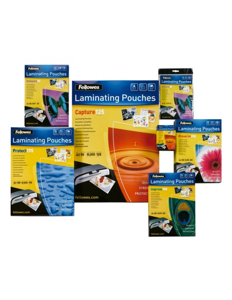 Bolsa de plastificar fellowes brillo din a4 80 mc pack 25 unidades Bolsa de plastificar fellowes brillo din a4 80 mc pack 25 unidades