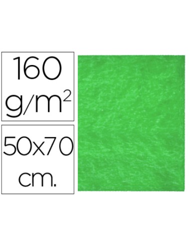 Fieltro liderpapel 50x70cm verde 160g m2