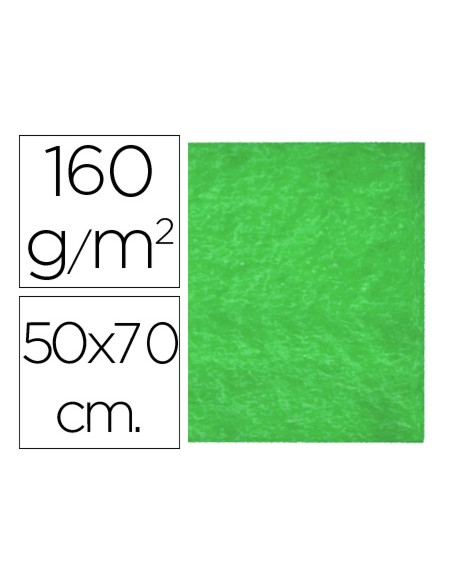 Fieltro liderpapel 50x70cm verde 160g m2