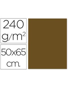 Cartulina liderpapel 50x65 cm 240 g m2 marron claro escolar