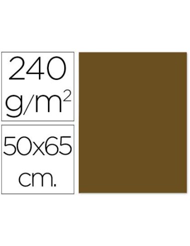 Cartulina liderpapel 50x65 cm 240 g m2 marron claro escolar