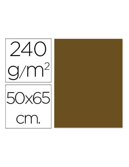 Cartulina liderpapel 50x65 cm 240 g m2 marron claro escolar