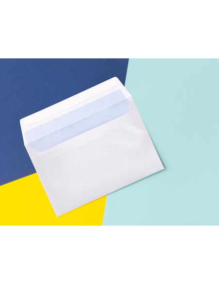 Sobre liderpapel n 9 blanco comercial normalizado 120x176 mm tira de silicona paquete de 25 unidades