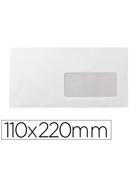 Sobre liderpapel n 3 blanco din americano ventana derecha 110x220 mm tira de silicona paquete de 25 unidades