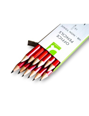 Lapices de grafito q connect hexagonal sin goma n2 hb