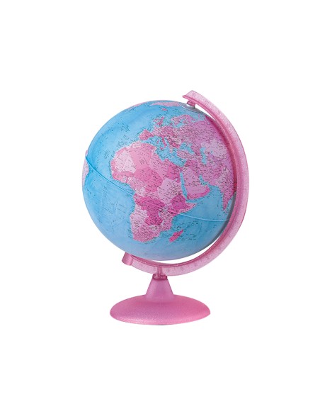 Globo terraqueo con luz modelo pink diametro 26 cm