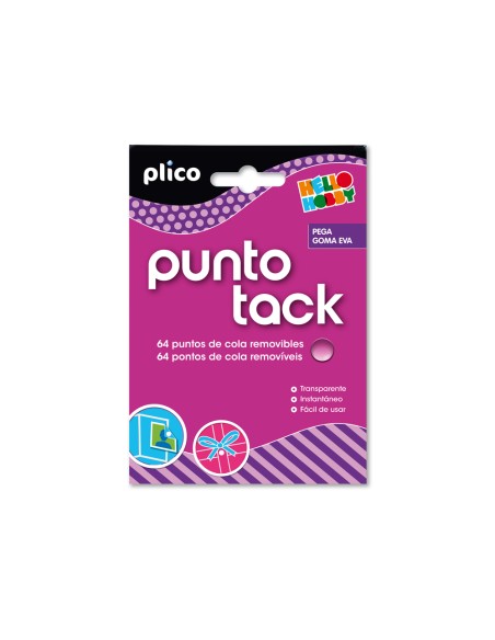 Sujetacosa masilla bostik blu tack punto de cola removible blister de 64 unidades