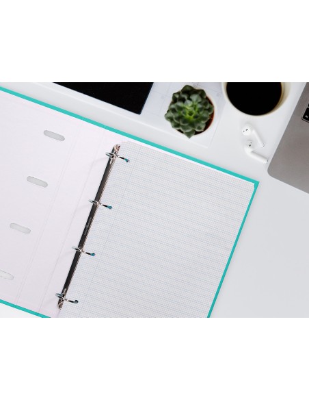 Recambio liderpapel a4 pautaguia 100 hojas 75 g cuadriculado pautado 3 mm con margen 4 taladros