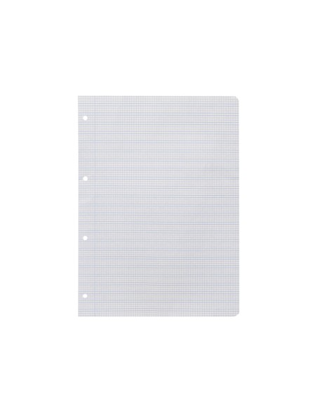 Recambio liderpapel a4 pautaguia 100 hojas 75 g cuadriculado pautado 3 mm con margen 4 taladros