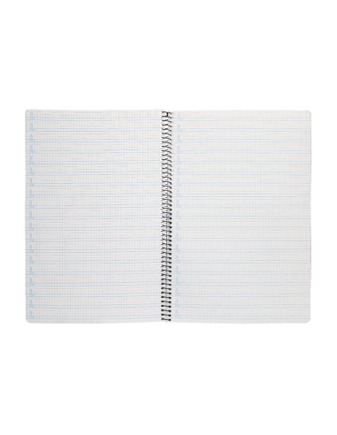 Cuaderno espiral liderpapel folio pautaguia tapa dura 80h 75 gr cuadro pautado 4mmcon margen colores surtidos