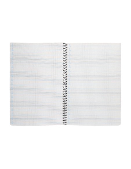 Cuaderno espiral liderpapel folio pautaguia tapa dura 80h 75 gr cuadro pautado 4mmcon margen colores surtidos
