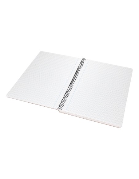 Cuaderno espiral liderpapel folio pautaguia tapa dura 80h 75 gr cuadro pautado 25mm con margen colores surtidos