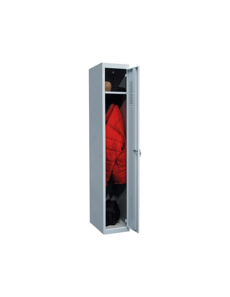Taquilla metalica ar storage 50x180x30 cm 1 puerta con llave color gris inicial Taquilla metalica ar storage 50x180x30 cm 1 puerta con llave color gris inicial