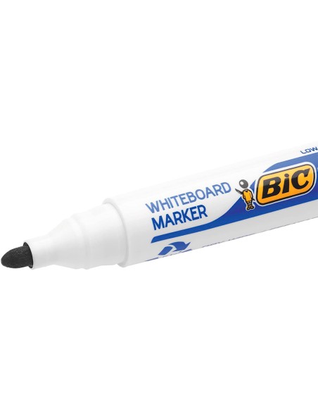 Rotulador bic velleda para pizarra verde punta redonda 13 mm