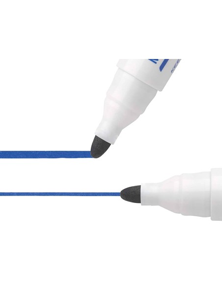 Rotulador bic velleda para pizarra azul punta redonda 13 mm