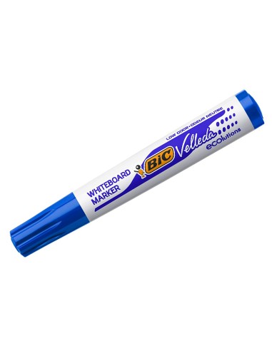 Rotulador bic velleda para pizarra azul punta redonda 13 mm