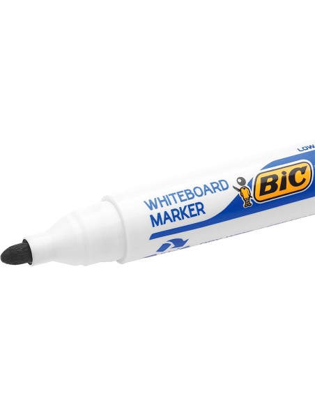 Rotulador bic velleda para pizarra negro punta redonda 13 mm
