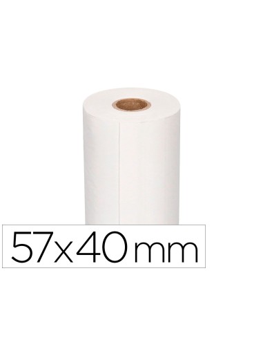 Rollo sumadora q connect termico 57x40x11 mm 58 gr sin bisfenol a