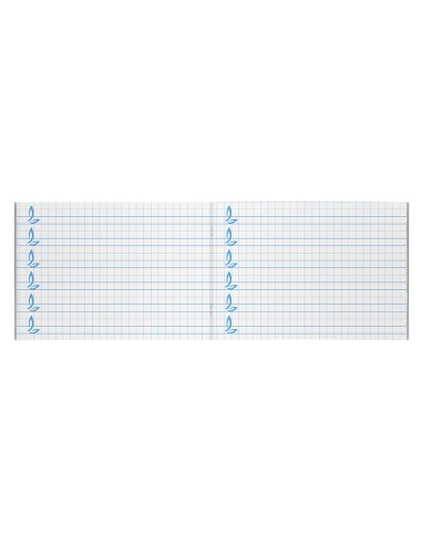 Libreta liderpapel pautaguia tapa cartoncillo 32 hojas din a5 cuadriculado pautado 8mm apaisada 70 gr