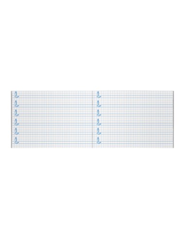Libreta liderpapel pautaguia tapa cartoncillo 32 hojas din a5 70 g cuadriculado pautado 6 mm apaisado