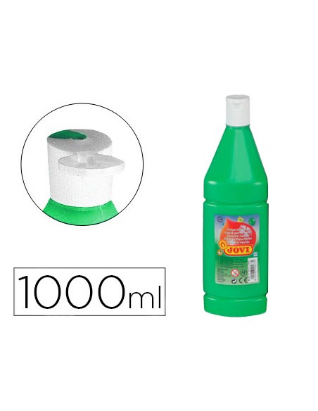 Tempera liquida jovi escolar 1000 ml verde medio