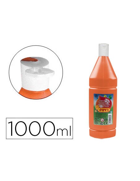 Tempera liquida jovi escolar 1000 ml naranja