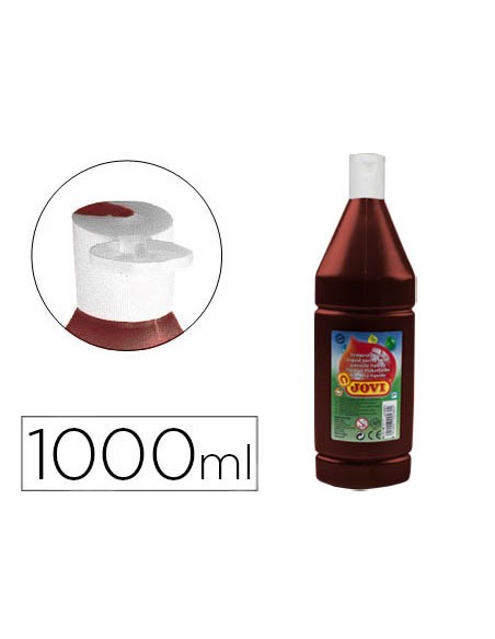 Tempera liquida jovi escolar 1000 ml marron