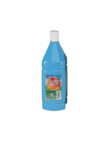 Tempera liquida jovi escolar 1000 ml azul cyan