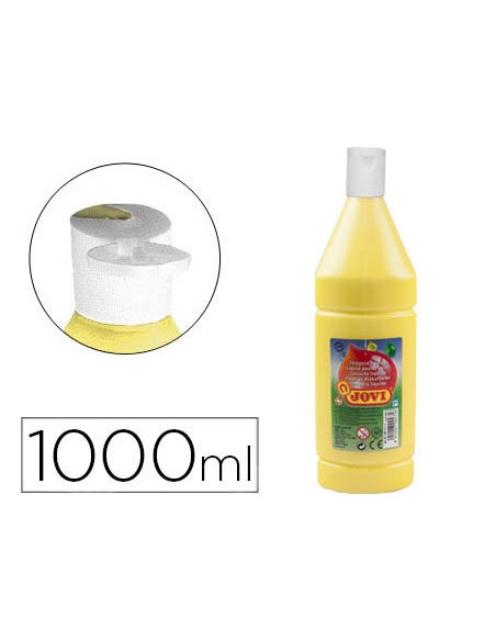Tempera liquida jovi escolar 1000 ml amarillo claro