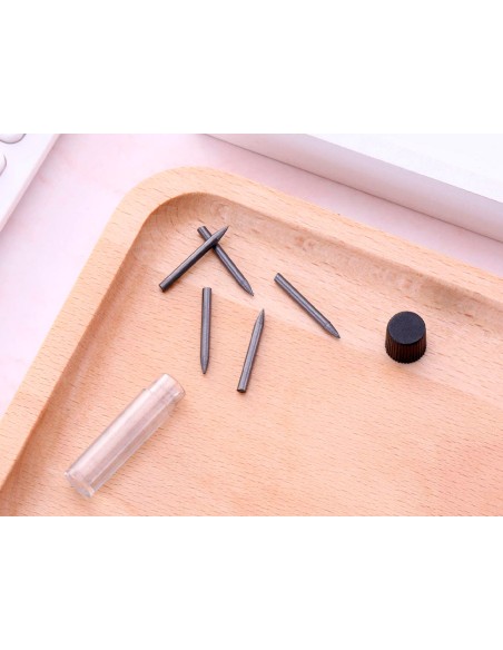 Minas liderpapel grafito para compas 2 mm estuche de 3 minas