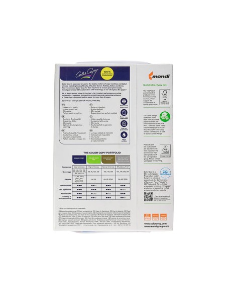 Papel fotocopiadora color copy din a4 250 gramos paquete de 125 hojas