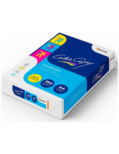 Papel fotocopiadora color copy din a4 250 gramos paquete de 125 hojas