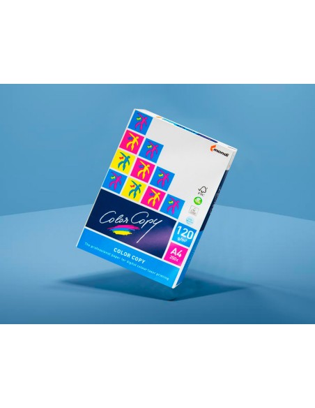 Papel fotocopiadora color copy din a4 120 gramos paquete de 250 hojas
