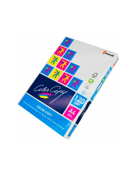 Papel fotocopiadora color copy din a4 120 gramos paquete de 250 hojas