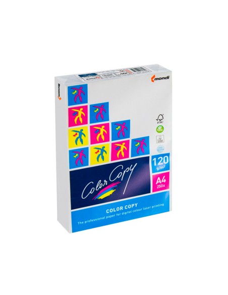 Papel fotocopiadora color copy din a4 120 gramos paquete de 250 hojas