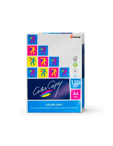 Papel fotocopiadora color copy din a4 120 gramos paquete de 250 hojas