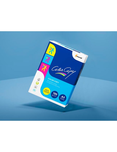 Papel fotocopiadora color copy din a3 120 gramos paquete de 250 hojas