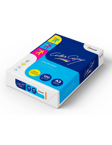 Papel fotocopiadora color copy din a3 120 gramos paquete de 250 hojas