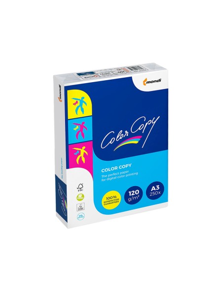 Papel fotocopiadora color copy din a3 120 gramos paquete de 250 hojas