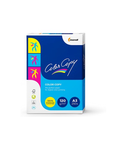 Papel fotocopiadora color copy din a3 120 gramos paquete de 250 hojas